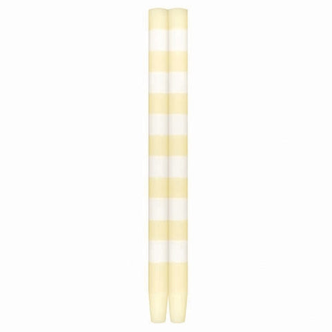 Ana Candles - Ivory White 6 Band Pageant Taper